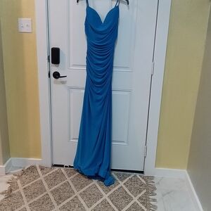 B Darlin Blue Maxi Dress #162#